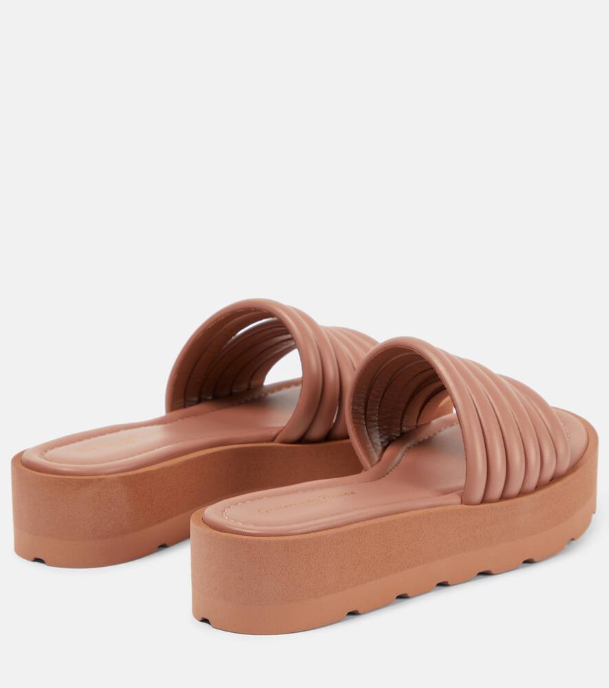 Gianvito Rossi Leather platform sandals