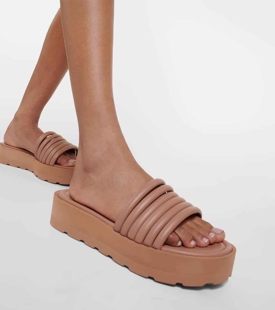 Gianvito Rossi Leather platform sandals