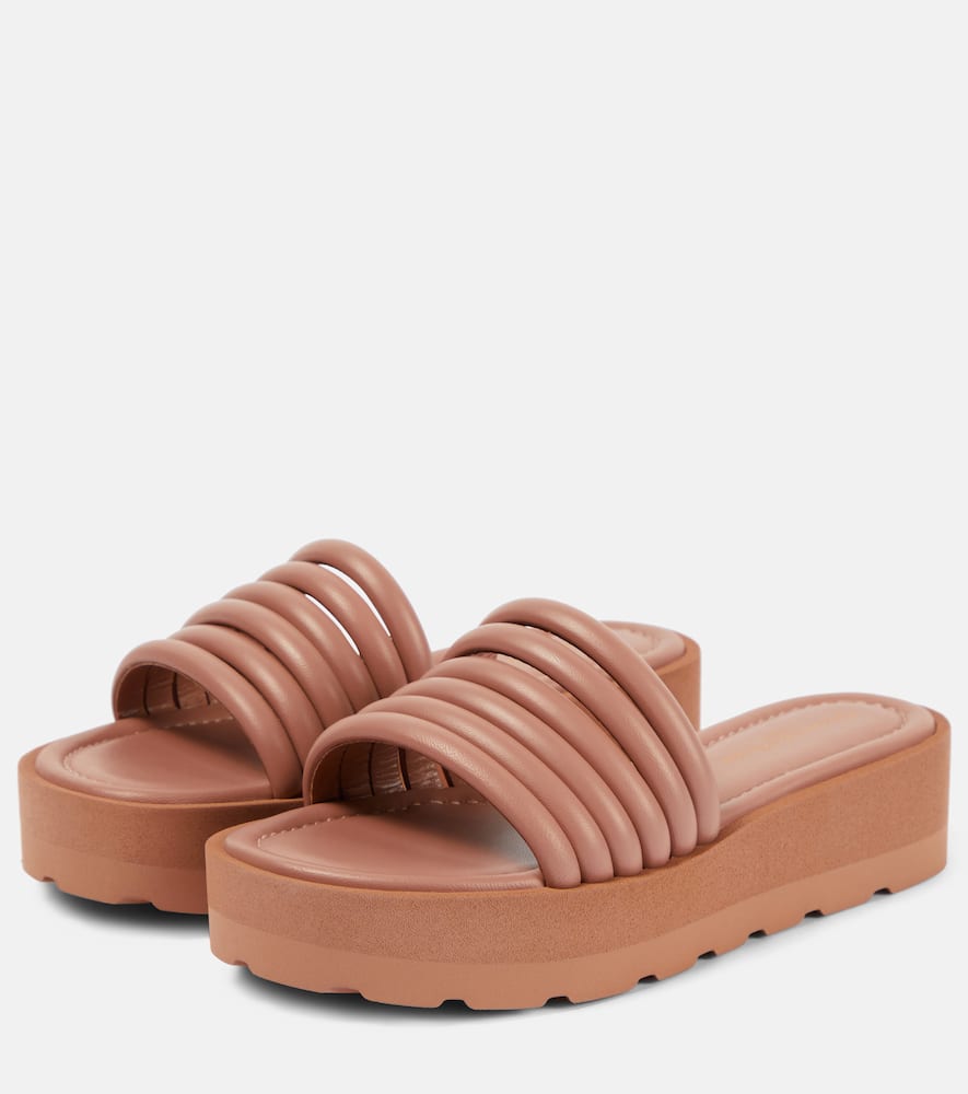 Gianvito Rossi Leather platform sandals