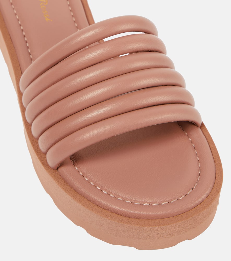 Gianvito Rossi Leather platform sandals