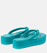 Gianvito Rossi Leather platform thong sandals
