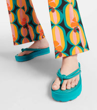 Gianvito Rossi Leather platform thong sandals