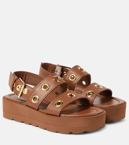 Gianvito Rossi Leather platform sandals