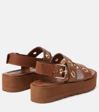 Gianvito Rossi Leather platform sandals