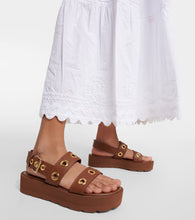 Gianvito Rossi Leather platform sandals