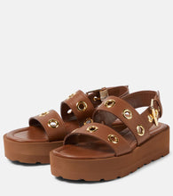 Gianvito Rossi Leather platform sandals