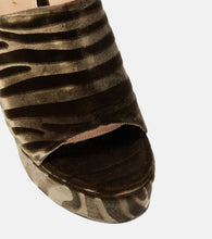 Gianvito Rossi Holly zebra-print platform mules