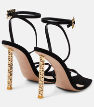 Gianvito Rossi Wonder embellished suede sandals