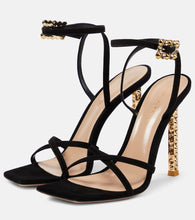 Gianvito Rossi Wonder embellished suede sandals