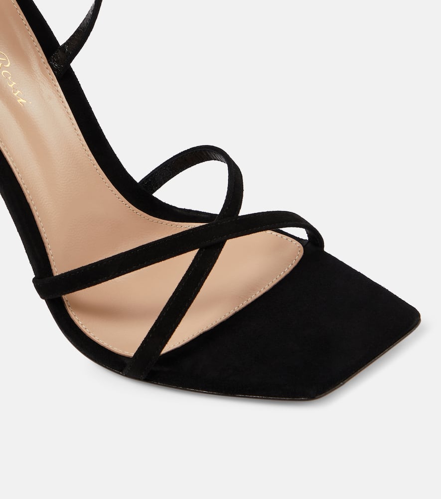 Gianvito Rossi Wonder embellished suede sandals