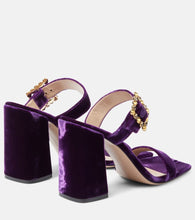 Gianvito Rossi Wondy embellished velvet mules