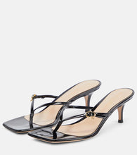 Gianvito Rossi Patent leather thong sandals