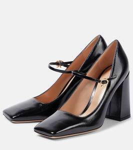 Gianvito Rossi Freeda leather Mary Jane pumps