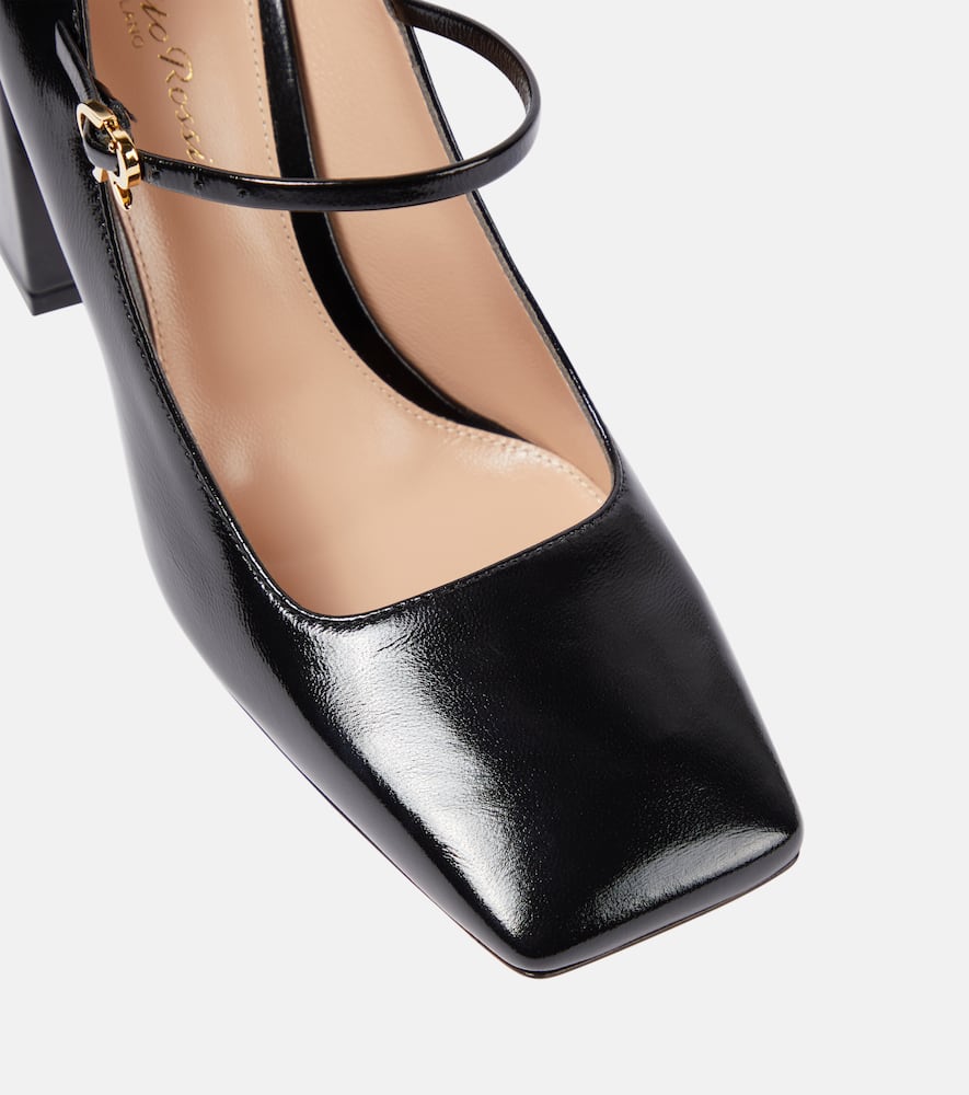 Gianvito Rossi Freeda leather Mary Jane pumps