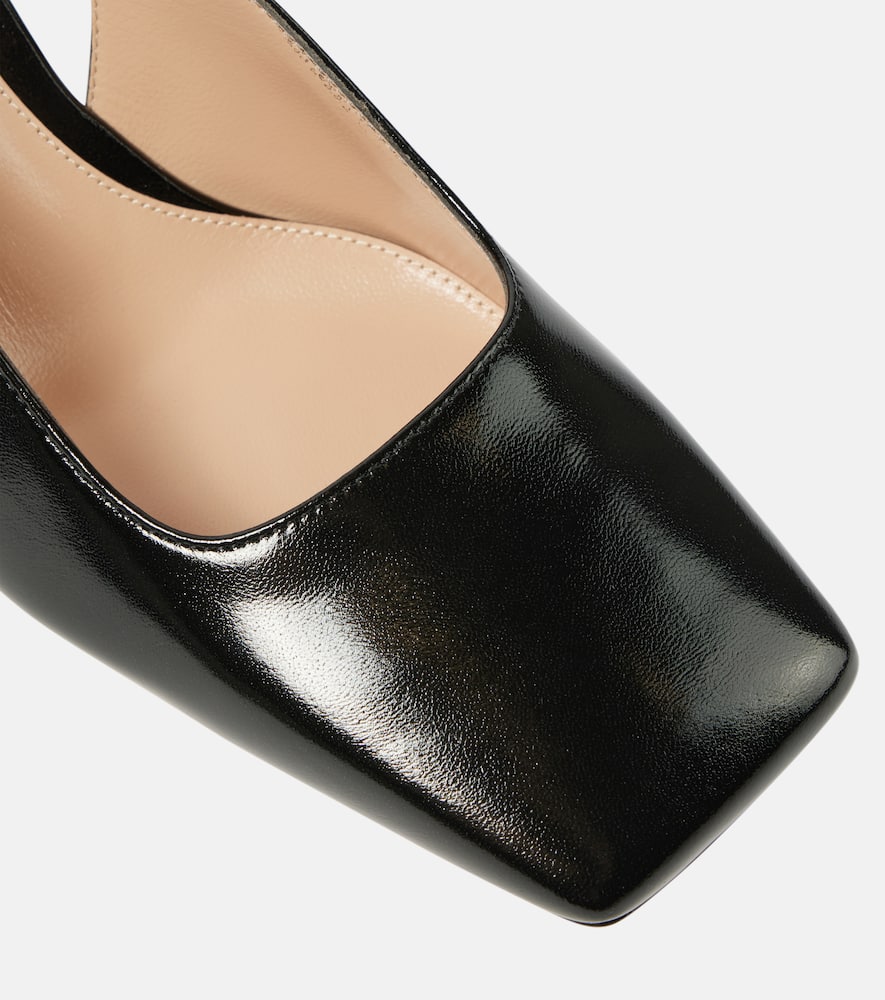 Gianvito Rossi Freeda leather slingback pumps