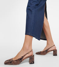 Gianvito Rossi Borneo leather slingback pumps