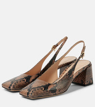 Gianvito Rossi Borneo leather slingback pumps