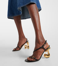 JW Anderson JW Bubble Heel leather sandals