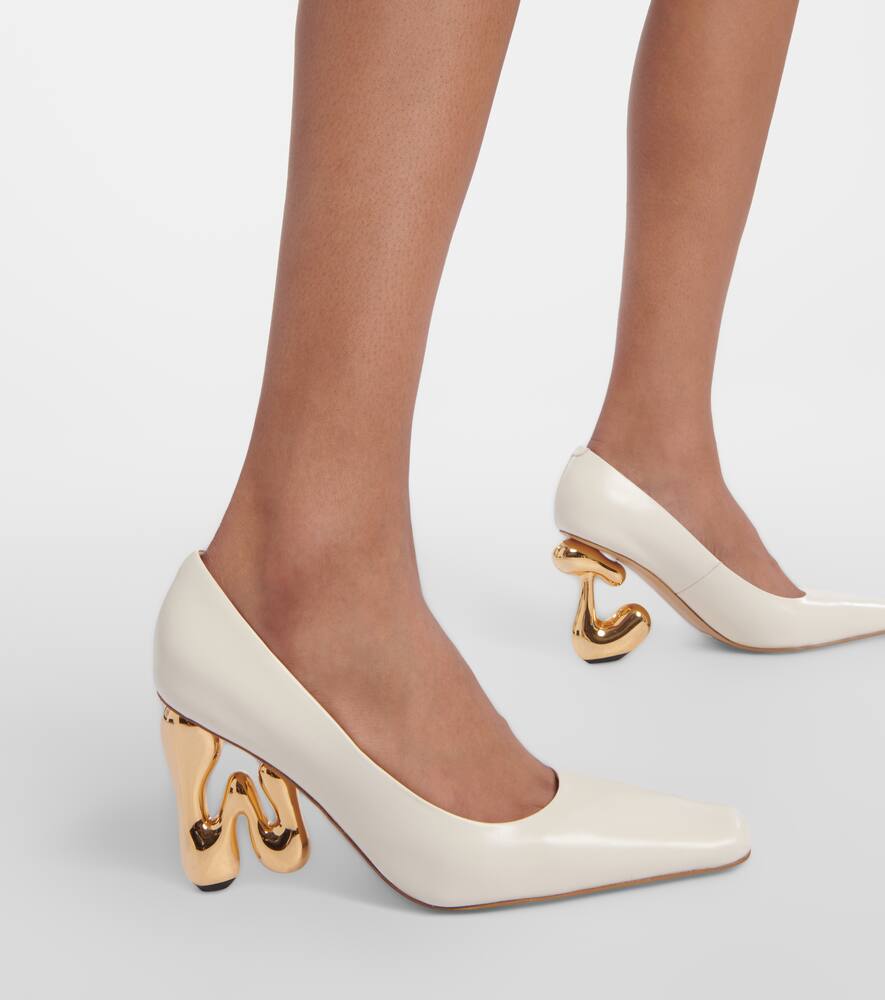 JW Anderson Logo leather pumps
