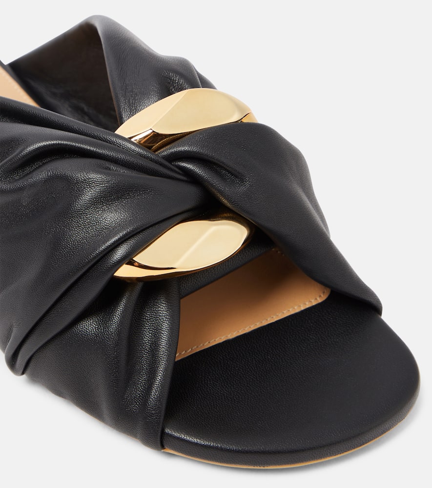 JW Anderson Corner leather slides