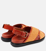 Marni Fussbet raffia-effect sandals
