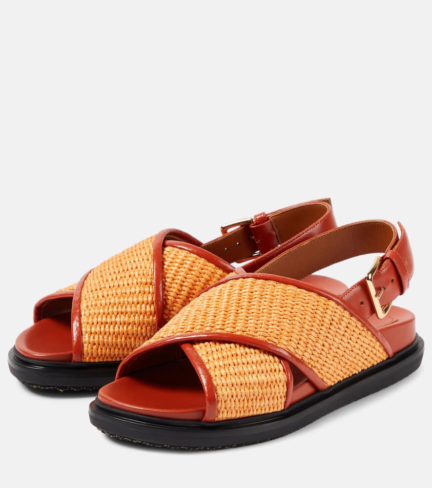 Marni Fussbet raffia-effect sandals