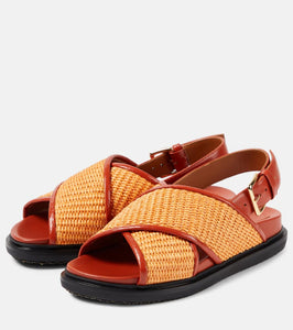 Marni Fussbet raffia-effect sandals