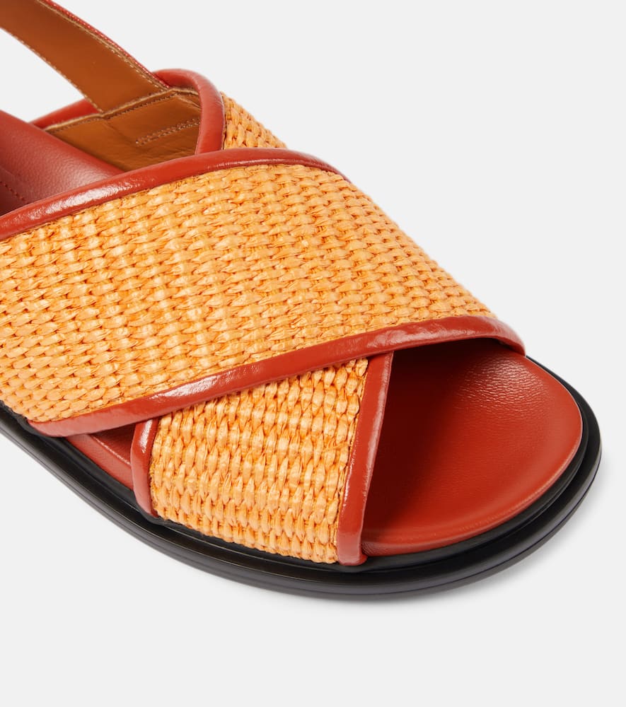 Marni Fussbet raffia-effect sandals