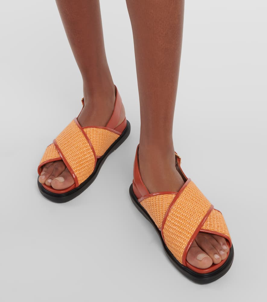 Marni Fussbet raffia-effect sandals
