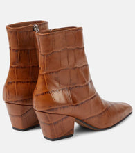 Paris Texas Jane croc-effect leather knee-high boots