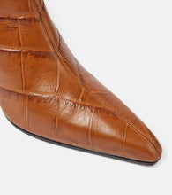 Paris Texas Jane croc-effect leather knee-high boots