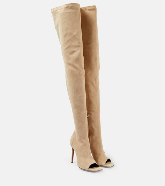 Paris Texas Amanda suede over-the-knee boots