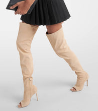 Paris Texas Amanda suede over-the-knee boots