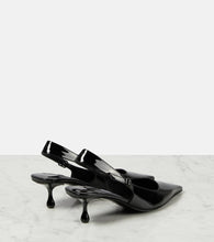 Jimmy Choo Amel 50 Pat leather slingback pumps