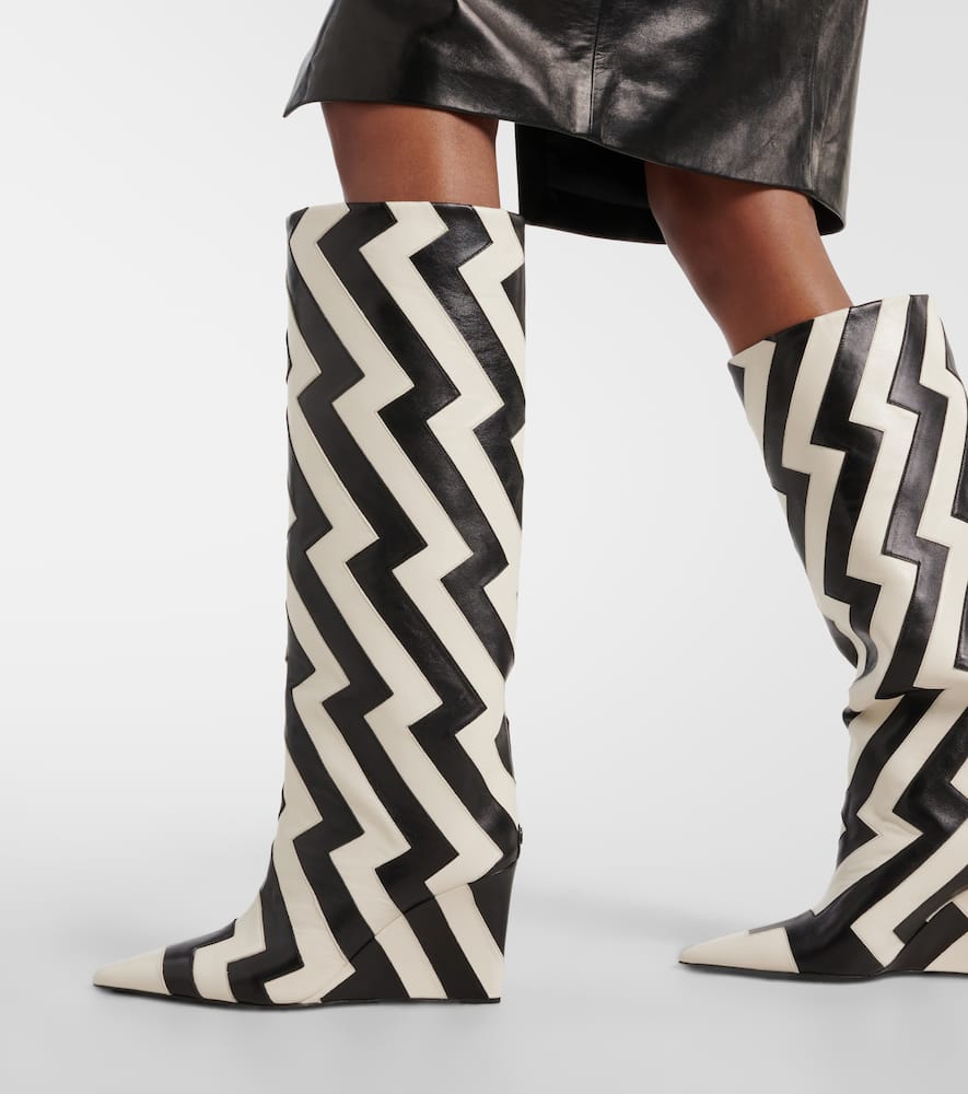 Jimmy Choo Blake 85 leather knee-high boots