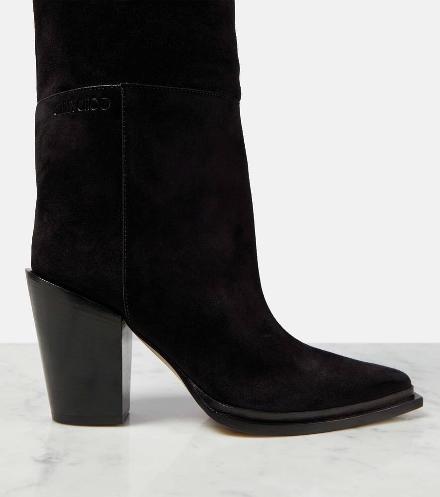 Jimmy Choo Cece 80 suede knee-high boots