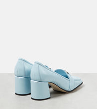 Jimmy Choo Evin 65 leather loafer pumps