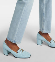 Jimmy Choo Evin 65 leather loafer pumps