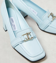 Jimmy Choo Evin 65 leather loafer pumps