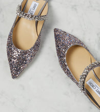 Jimmy Choo Bing embellished leather-trimmed mules