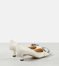 Jimmy Choo Melva 50 embellished leather pumps