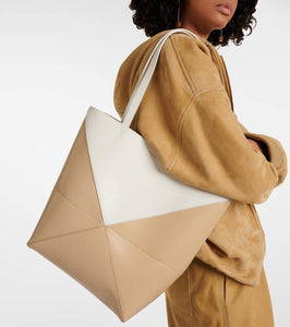 Loewe Puzzle Fold leather tote bag