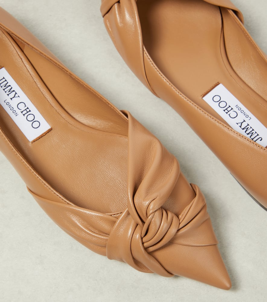 Jimmy Choo Hedera leather ballet flats