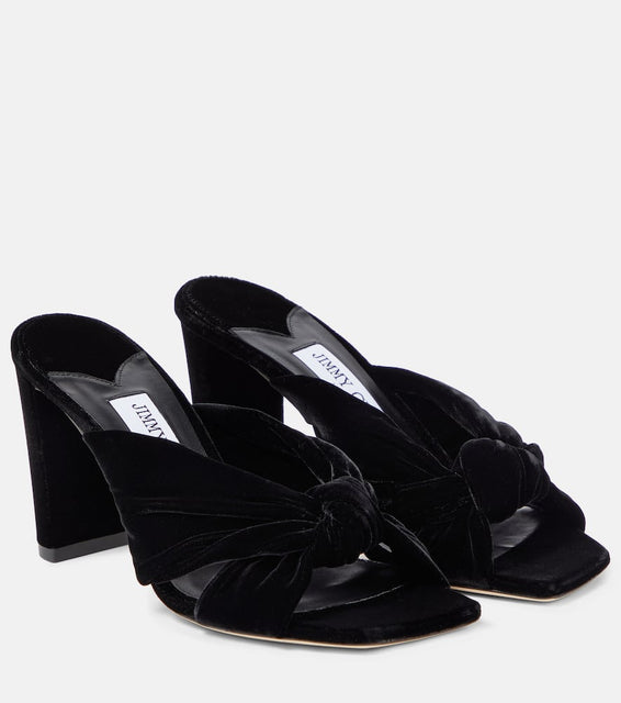 Jimmy Choo Avenue 85 velvet mules