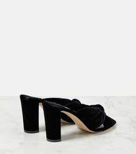Jimmy Choo Avenue 85 velvet mules