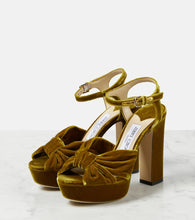 Jimmy Choo Heloise 120 velvet platform sandals