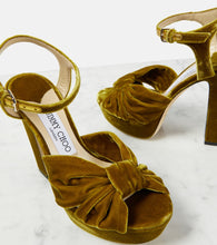 Jimmy Choo Heloise 120 velvet platform sandals