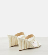 Jimmy Choo Bridal Sacoria 85 embellished wedge mules