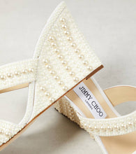 Jimmy Choo Bridal Sacoria 85 embellished wedge mules