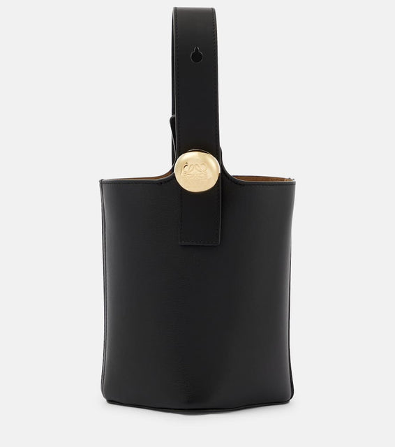 Loewe Pebble Mini leather bucket bag. Shop Loewe Top-Handle Bags for women now.